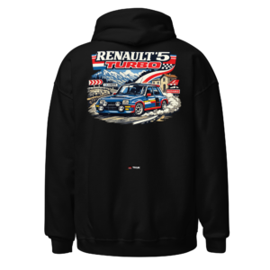 renault 5 turbo classic rally car hoodie