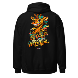 roll with attitude giraffe skates hoodie