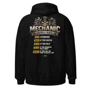mechanic hourly rate hoodie