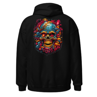 Neon Nightmare Skull Hoodie