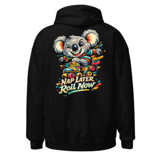 Nap Later Roll Now Koala Skates Hoodie