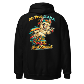 No Prob-LLAMA Just Speed Llama Skates Hoodie