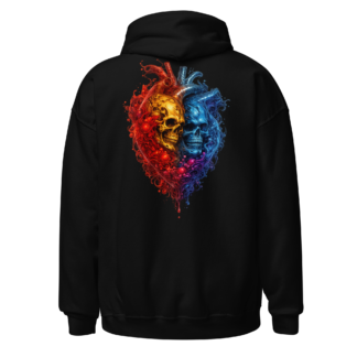 Skull Heart Dark Fantasy Hoodie
