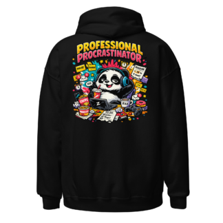 Professional Procrastinator Panda Hoodie