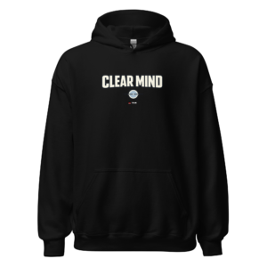 clear mind minimalist hoodie