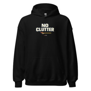 no clutter minimalist hoodie