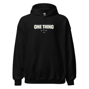 one thing minimalist hoodie