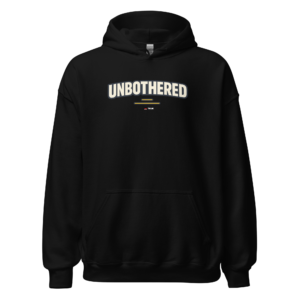 unbothered minimalist hoodie