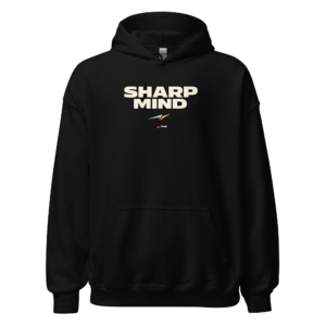 sharp mind minimalist hoodie
