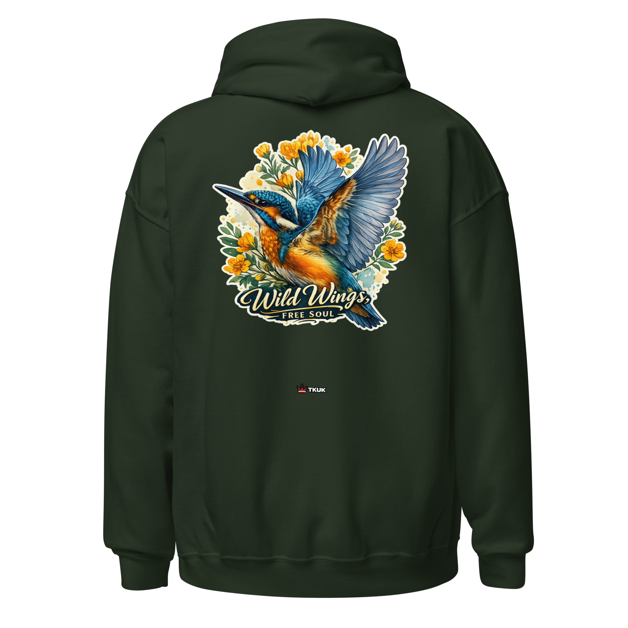 wild wings free soul kingfisher hoodie