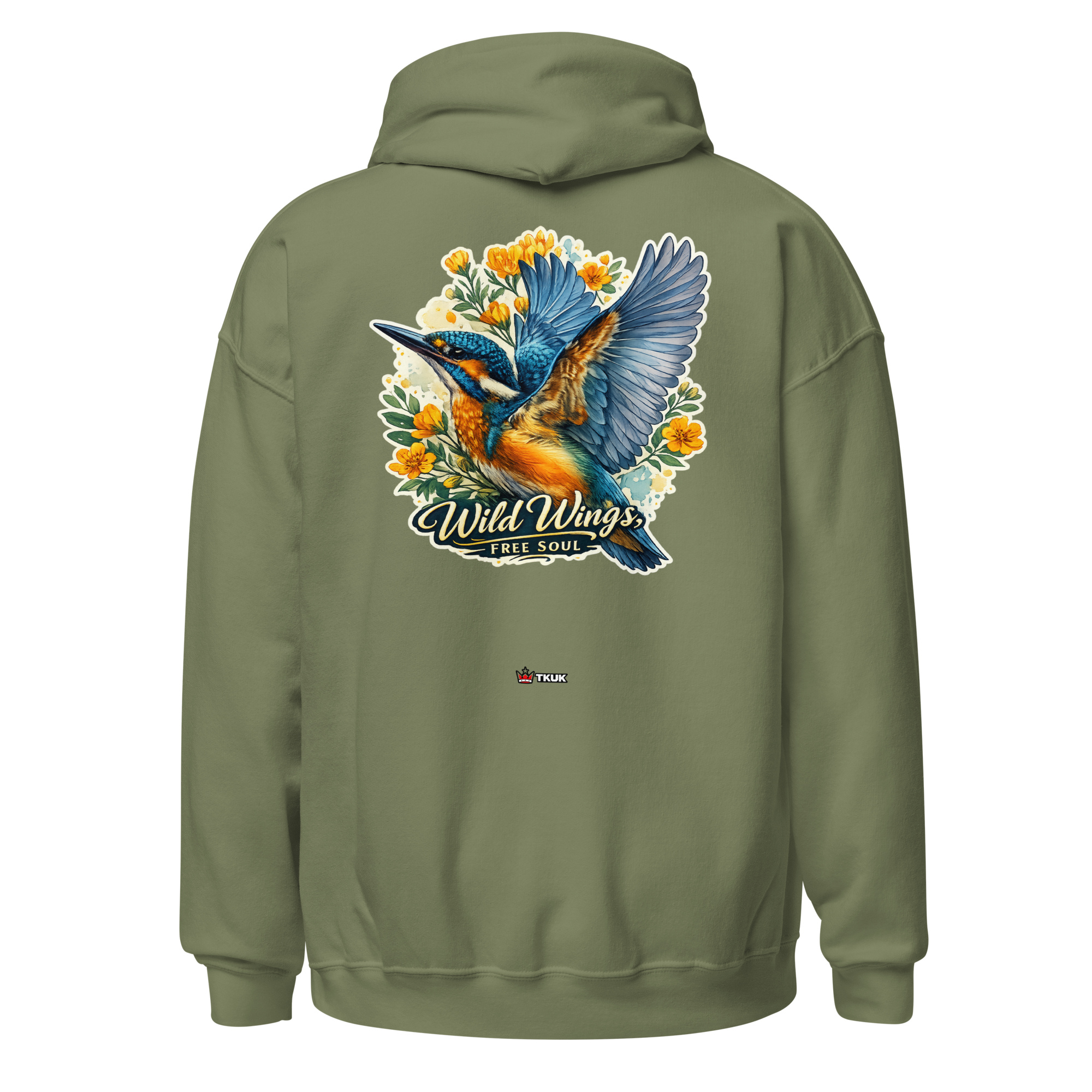 wild wings free soul kingfisher hoodie